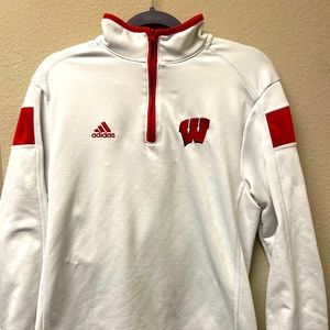 Wisconsin Badgers Adidas Quarter Zip (1/4 zip)